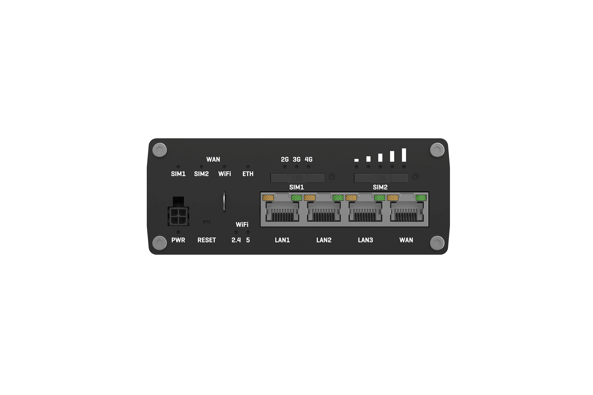 Teltonika RUTX11 LTE Cat 6 industrial router with dual SIM, Ethernet ports, Wi-Fi