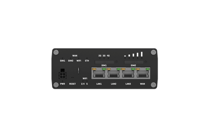 Teltonika RUTX11 LTE Cat 6 industrial router with dual SIM, Ethernet ports, Wi-Fi