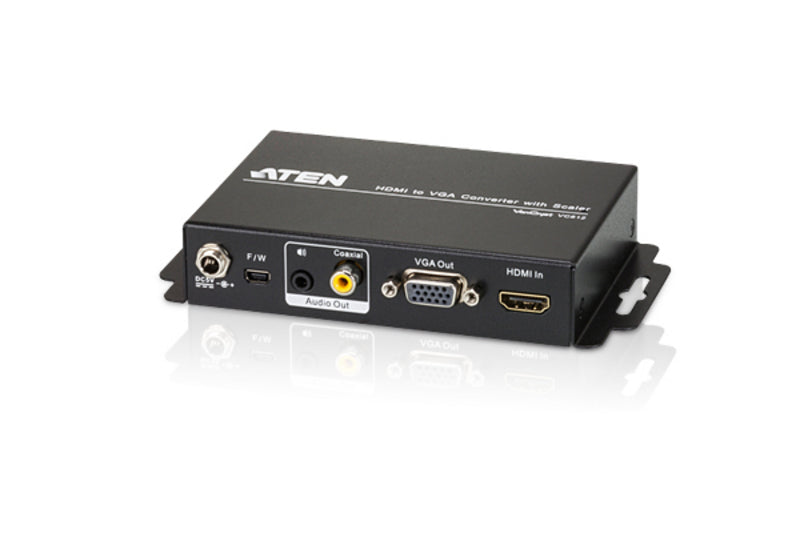 ATEN VC812-AT-U | VC812 HDMI-to-VGA Converter with Scaler, VGA + 3.5mm Out, 1080p