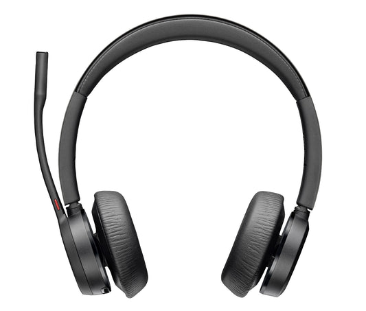 Poly 7Y211AA | Voyager 4320-M Wireless Headset with USB-A to USB-C Cable and BT700 Dongle