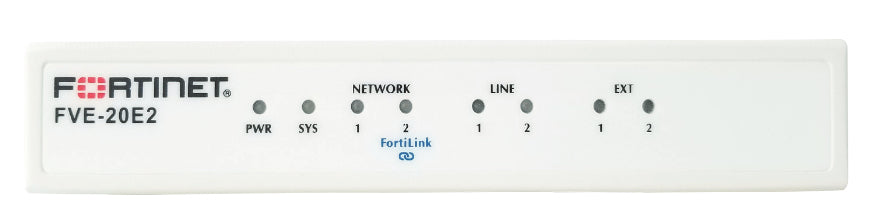 Fortinet FVE-20E2 | 2x10/100 Ethernet, 2xFXO, 2xFXS, 8GB, 20 Endpoints, 4 VoIP Trunks