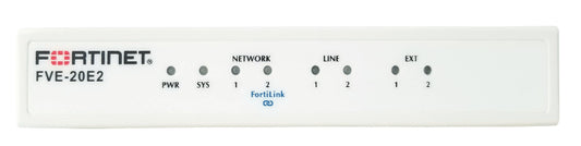 Fortinet FVE-20E2 | 2x10/100 Ethernet, 2xFXO, 2xFXS, 8GB, 20 Endpoints, 4 VoIP Trunks