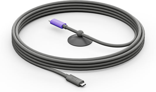 Logitech 952-000195 | USB-C Cable, 5m, USB 3.2 Gen 2, 10 Gbps Data Transfer