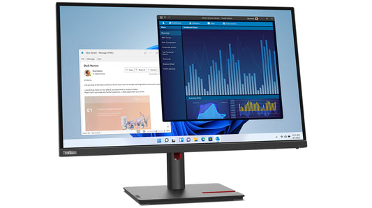 Lenovo 63A9GAR1AU | ThinkVision T27p-30 27" 4K Ultra HD Monitor, 3840 x 2160, HDMI, DisplayPort, USB-C