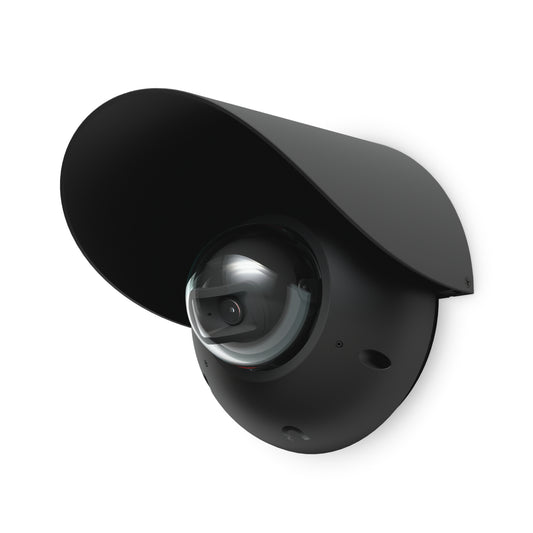 Ubiquiti G6 Dome black security camera with curved housing and lens cover