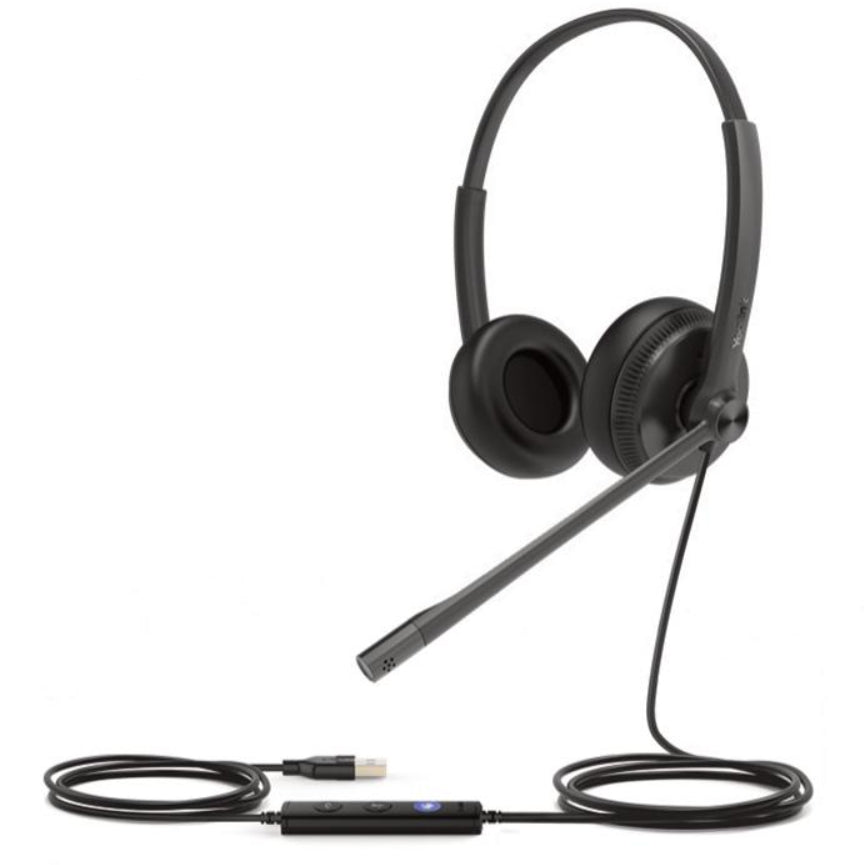 Yealink UH34-DUAL-TEAMS | USB Type-A, Dual Headset, Black, Microsoft Teams Compatible