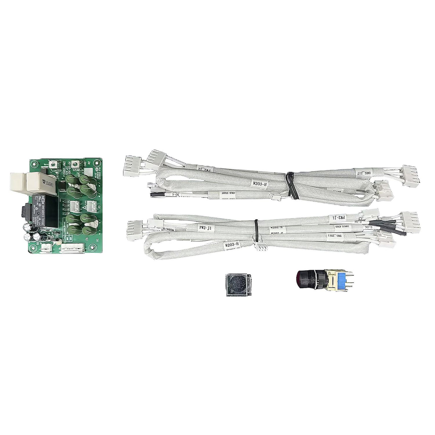 Green circuit board with electronic components and connectors for apc e3spopt001 easy ups 3s pro cold start kit