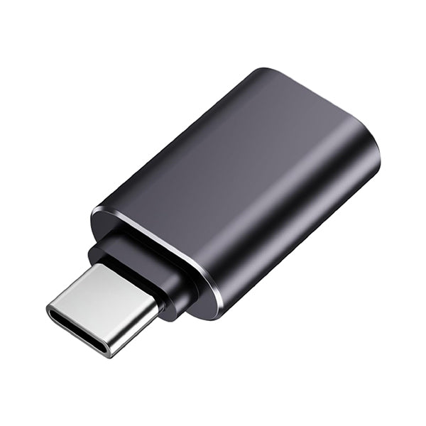 Yealink AD-A-C black USB-A to USB-C adapter with sleek metallic finish