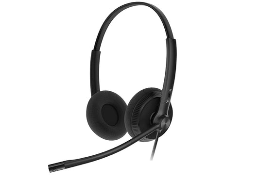 Yealink YHD342-LITE | Wideband QD Dual Headset, Lightweight Foam Ear Cushion