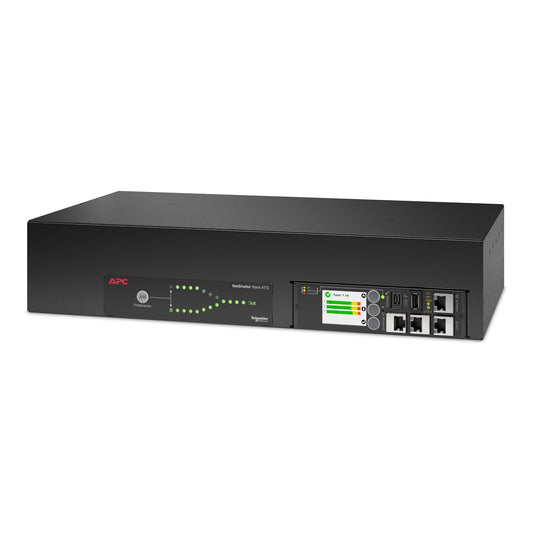 APC AP4432A | APC Netshelter Rack Automatic Transfer Switch, 2U, 30A, 200/208V, Dual L6-30 Inputs, 16 C13 & 2 C19 Outputs, 50/60Hz