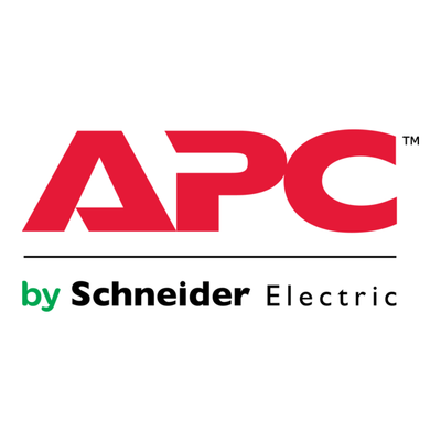 Red ’apc’ logo by schneider electric.