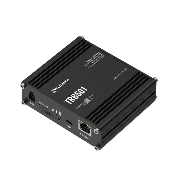 Teltonika TRB501100400 | TRB501 Industrial 5G Gateway, LTE Cat 20 Fallback, Gigabit LAN, 1 Gbps, PSU