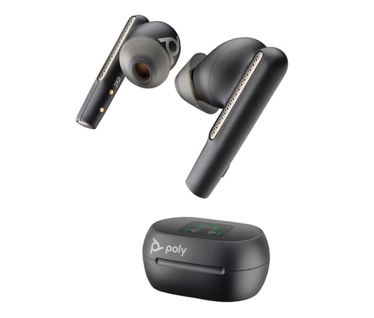 Poly 216065-01 | Voyager Free 60+ UC Earbuds, USB-A, Touchscreen Charge Case