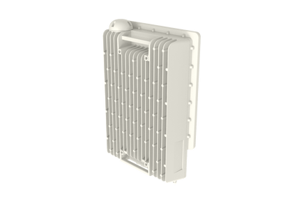 Cambium cnWave B1000 28GHz base station off-white ridged wall mount sensor