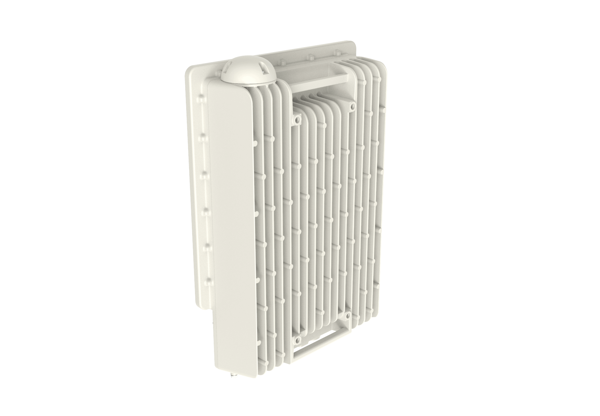 Cambium Networks cnWave B1000 28 GHz 5G base station with off-white radiator fins