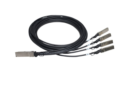 Aruba JG331A | X240 40G QSFP+ to 4x10G SFP+ DAC Cable, 5m, High-Speed Connectivity