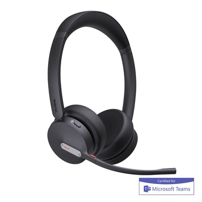 Yealink BH70-D-MS-C/A black wireless Bluetooth headset with mic arm