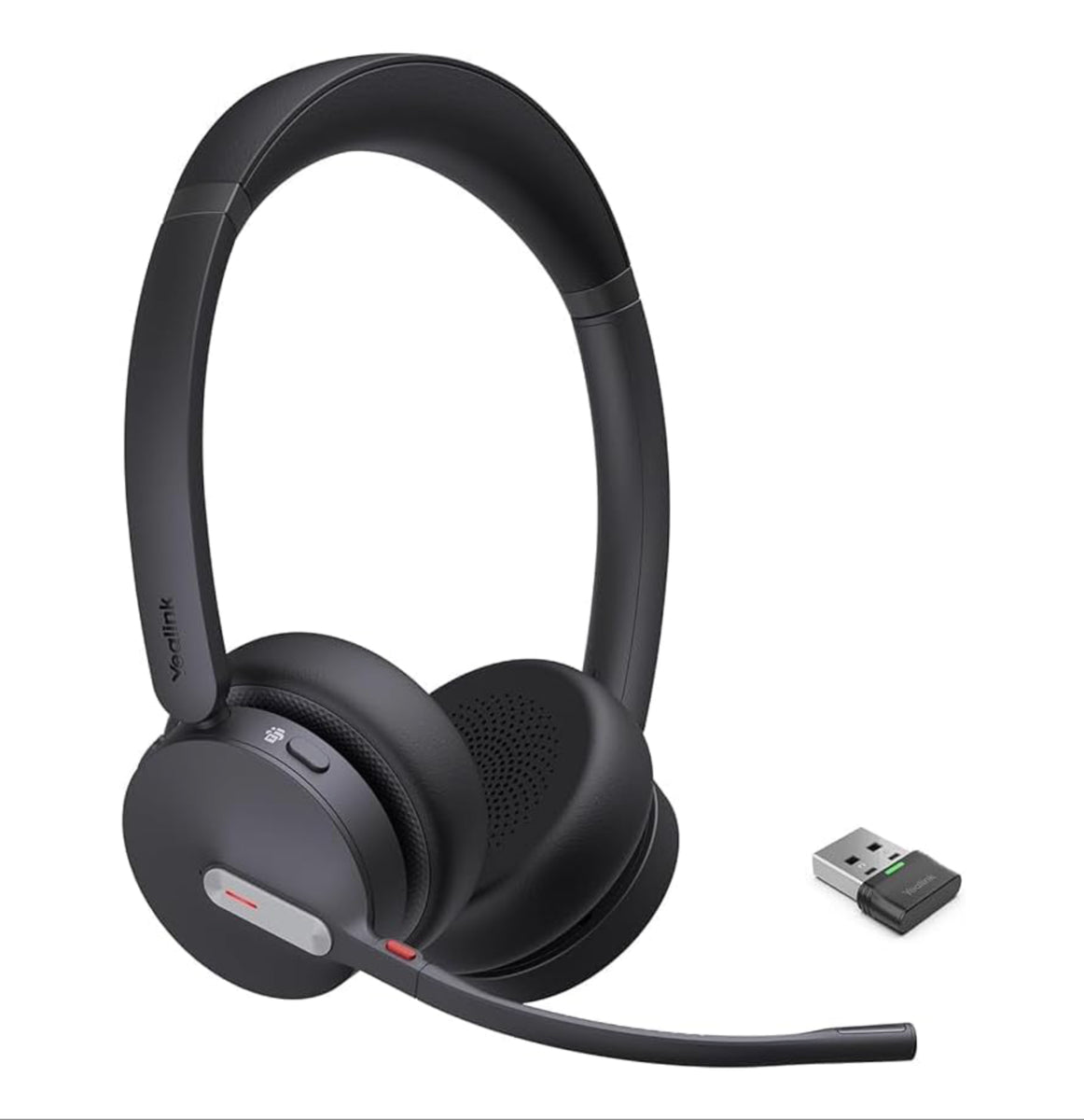 Yealink BH70-D-UC-C black wireless over-ear headset with mic arm