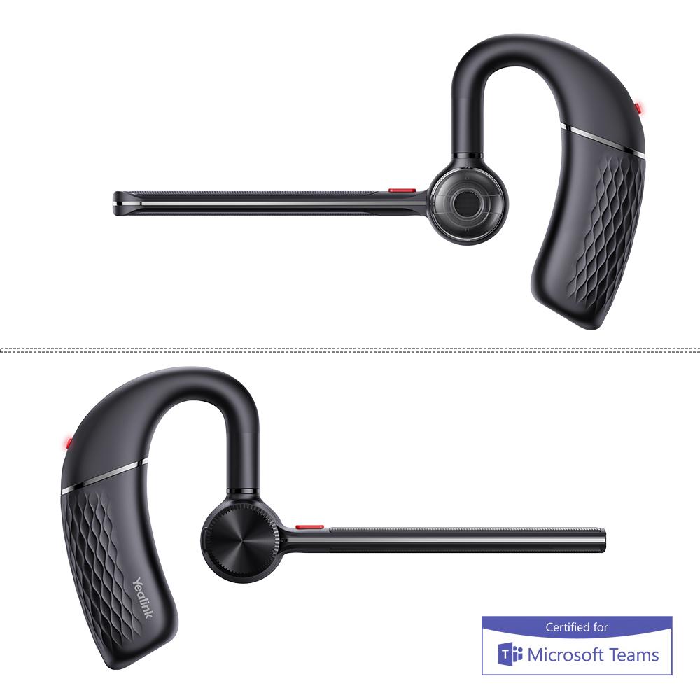 Yealink BH71-WS-P-C/A mono Bluetooth headset with diamond-pattern grip
