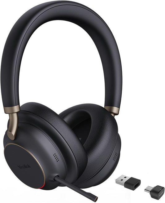 Black Yealink BH76 Plus MS Teams wireless headset with Koss logo