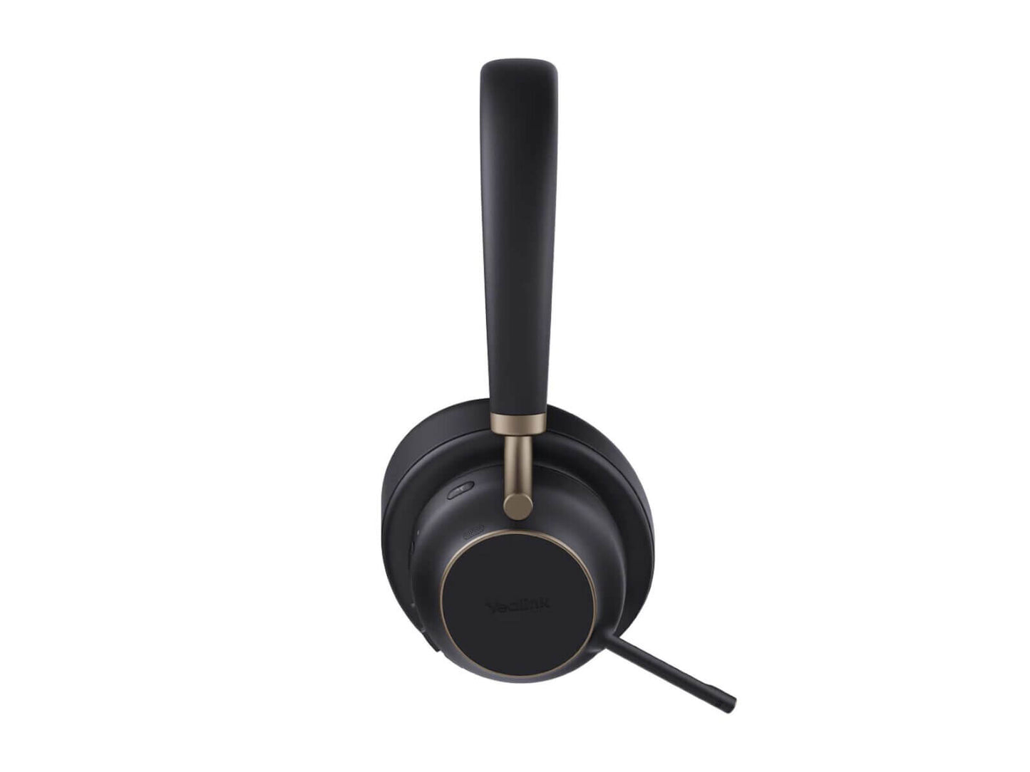 Yealink BH76 Plus black wireless MS Teams headset with gold accents