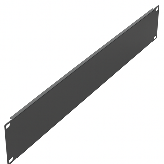 2RU 19" Cabinet Blanking Plate ‚ 1.6 mm Steel, Black