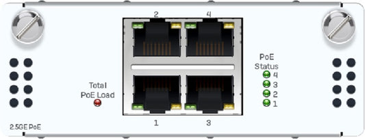Sophos XSBZTCHC4 | 4 Port 2.5GE Copper PoE Module, 60W for XGS 2xxx/3xxx/4xxx