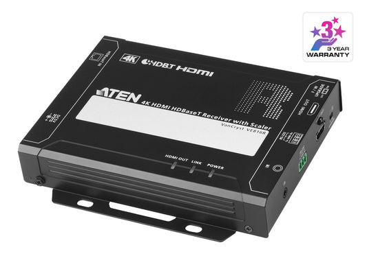 ATEN VE816R-AT-U | VE816R HDBaseT HDMI Receiver/Scaler, 4K@100m, 1080p@150m, IR/RS-232