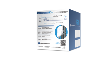 Cambium Networks cnWave 60GHz 1Gbps bridge white plastic router adapter in box