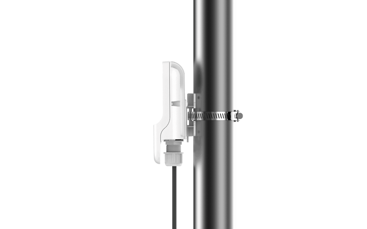 Cambium cnWave 60GHz white outdoor wireless access point on pole