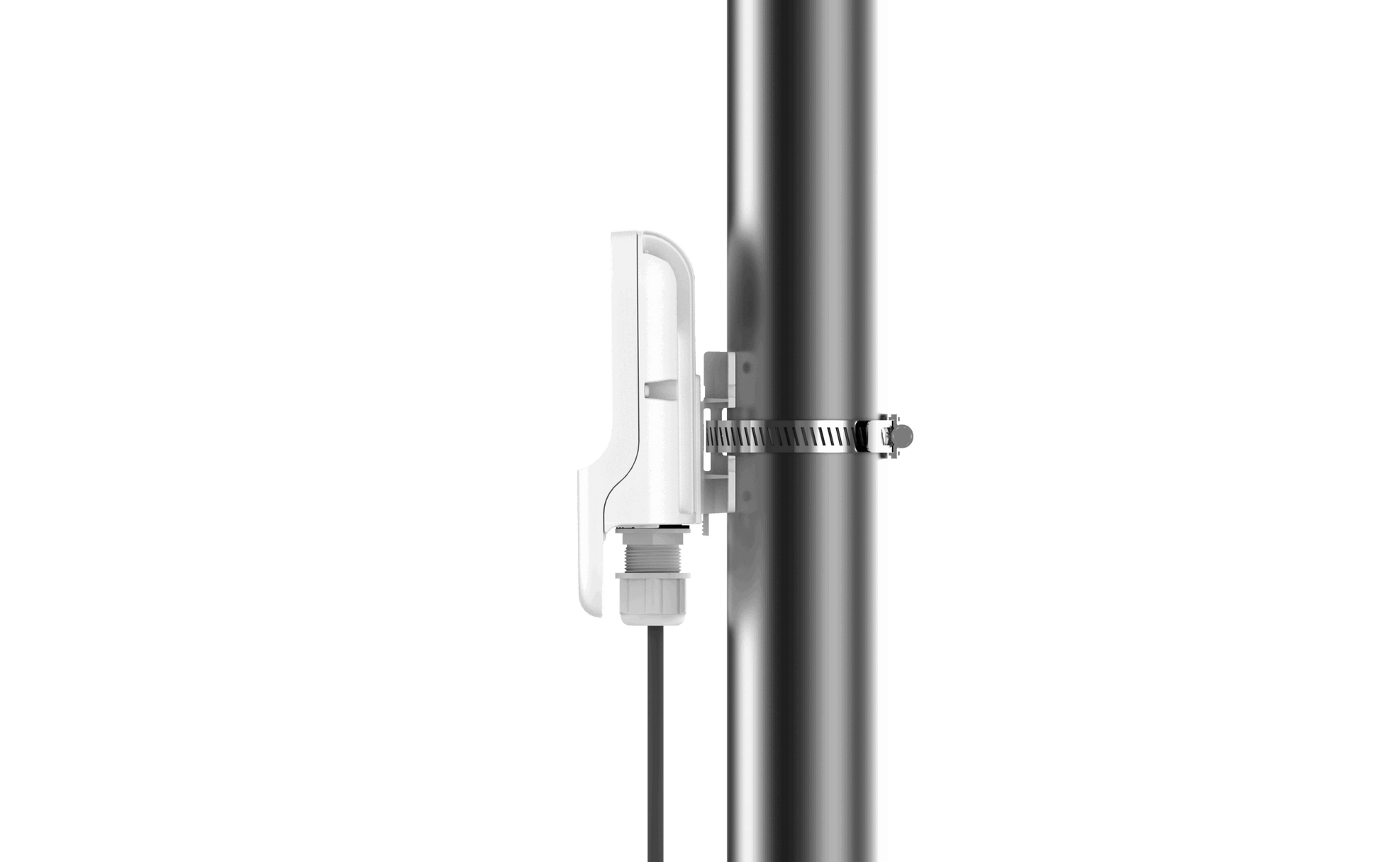 Cambium cnWave 60GHz white outdoor wireless access point on pole