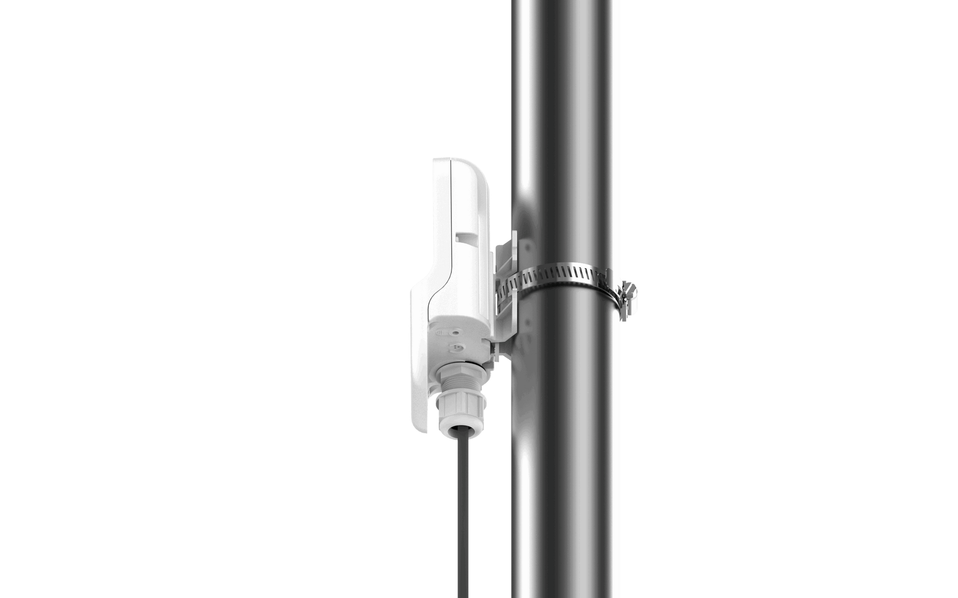 Cambium cnWave 60GHz white outdoor wireless access point on pole