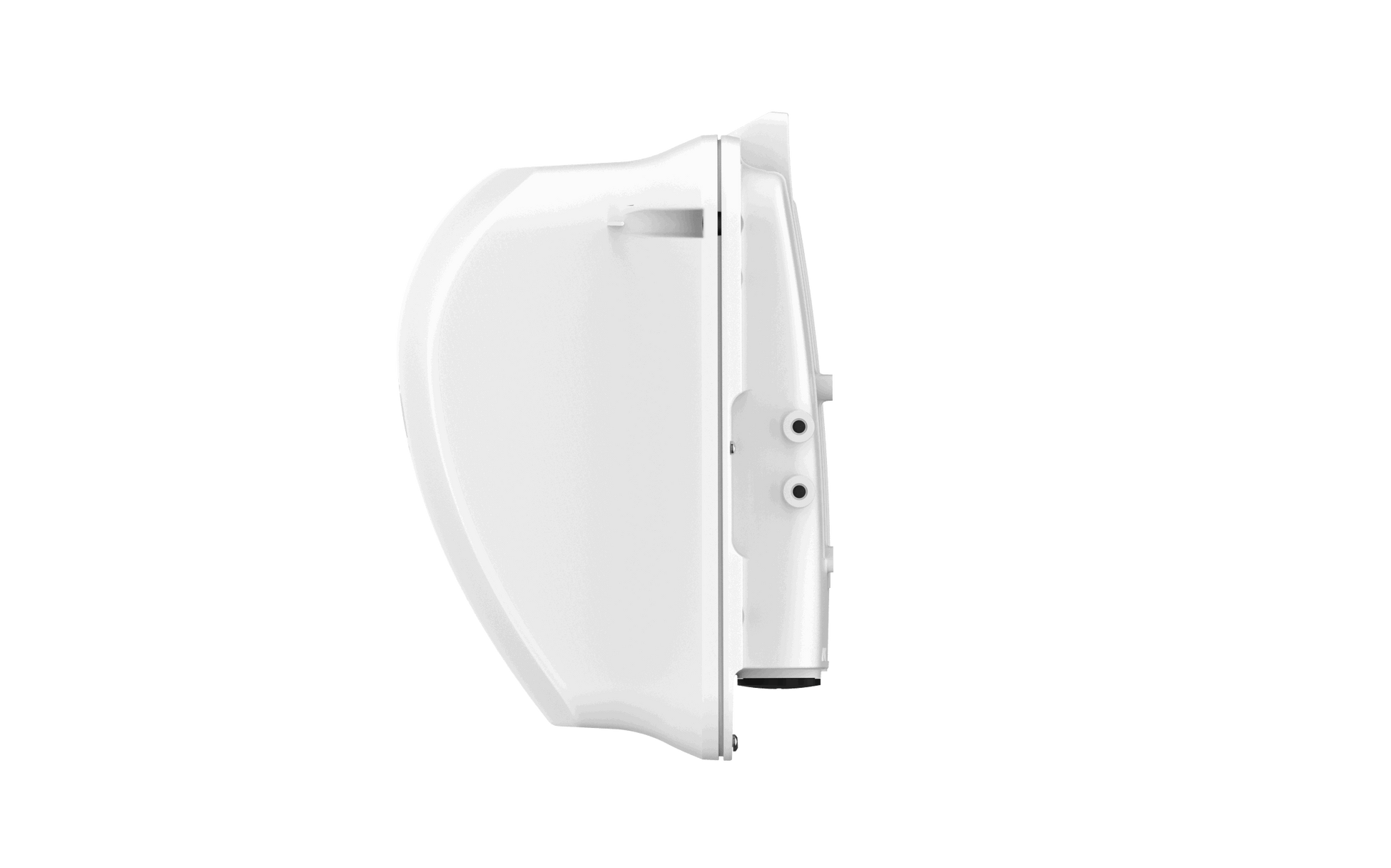 Cambium cnWave 60GHz bridge white plastic wall mount with curved front and side ports