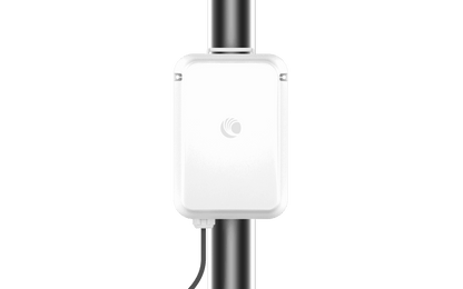 Cambium cnWave 60GHz white outdoor wireless access point on pole