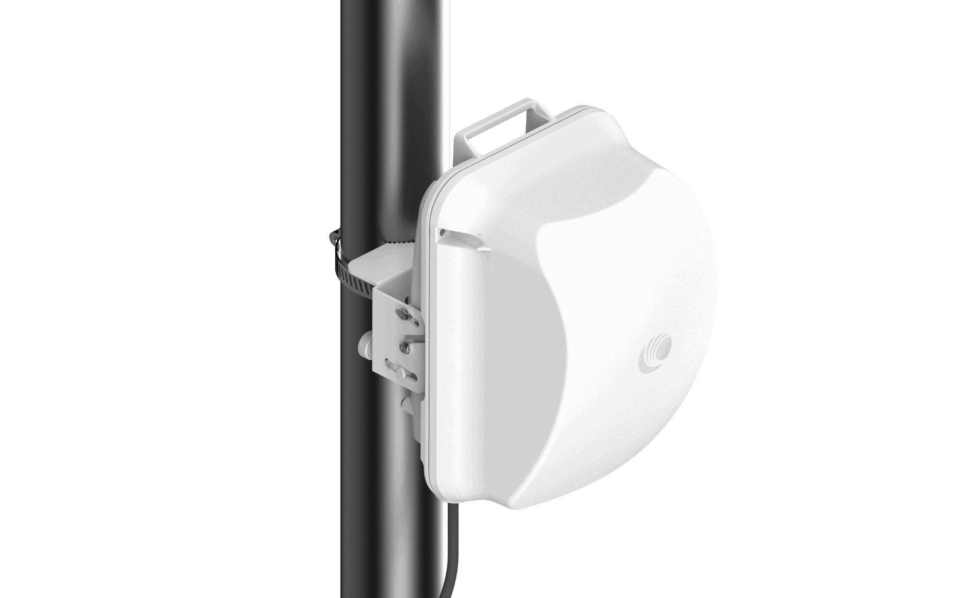 Cambium cnWave 60GHz white outdoor wireless access point on pole