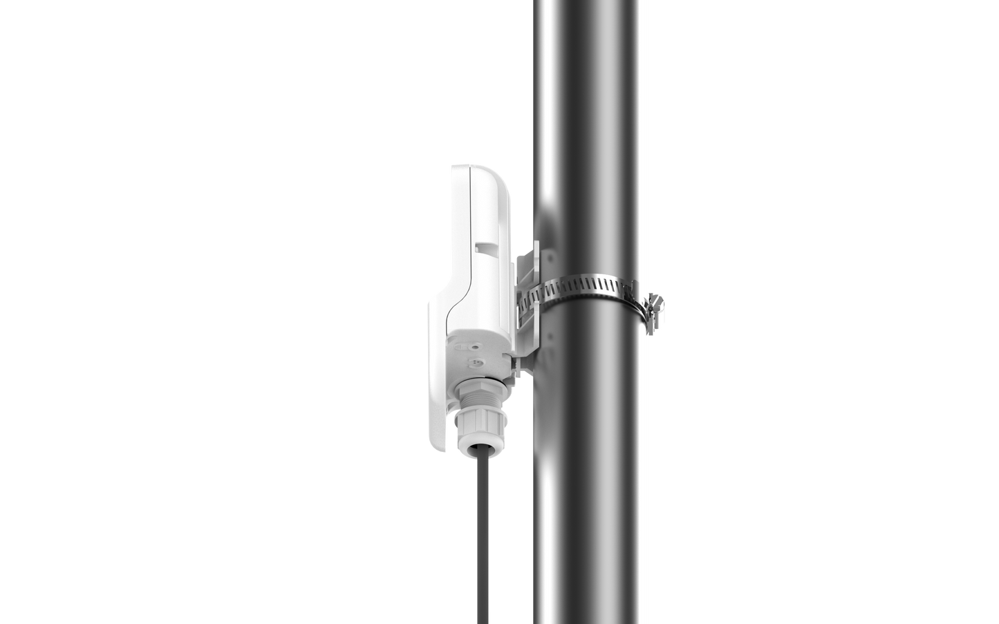 Cambium cnWave 60GHz white outdoor wireless access point on pole