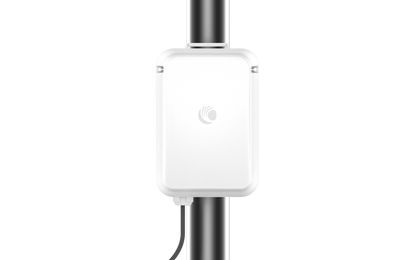 Cambium cnWave 60GHz white outdoor wireless access point on pole