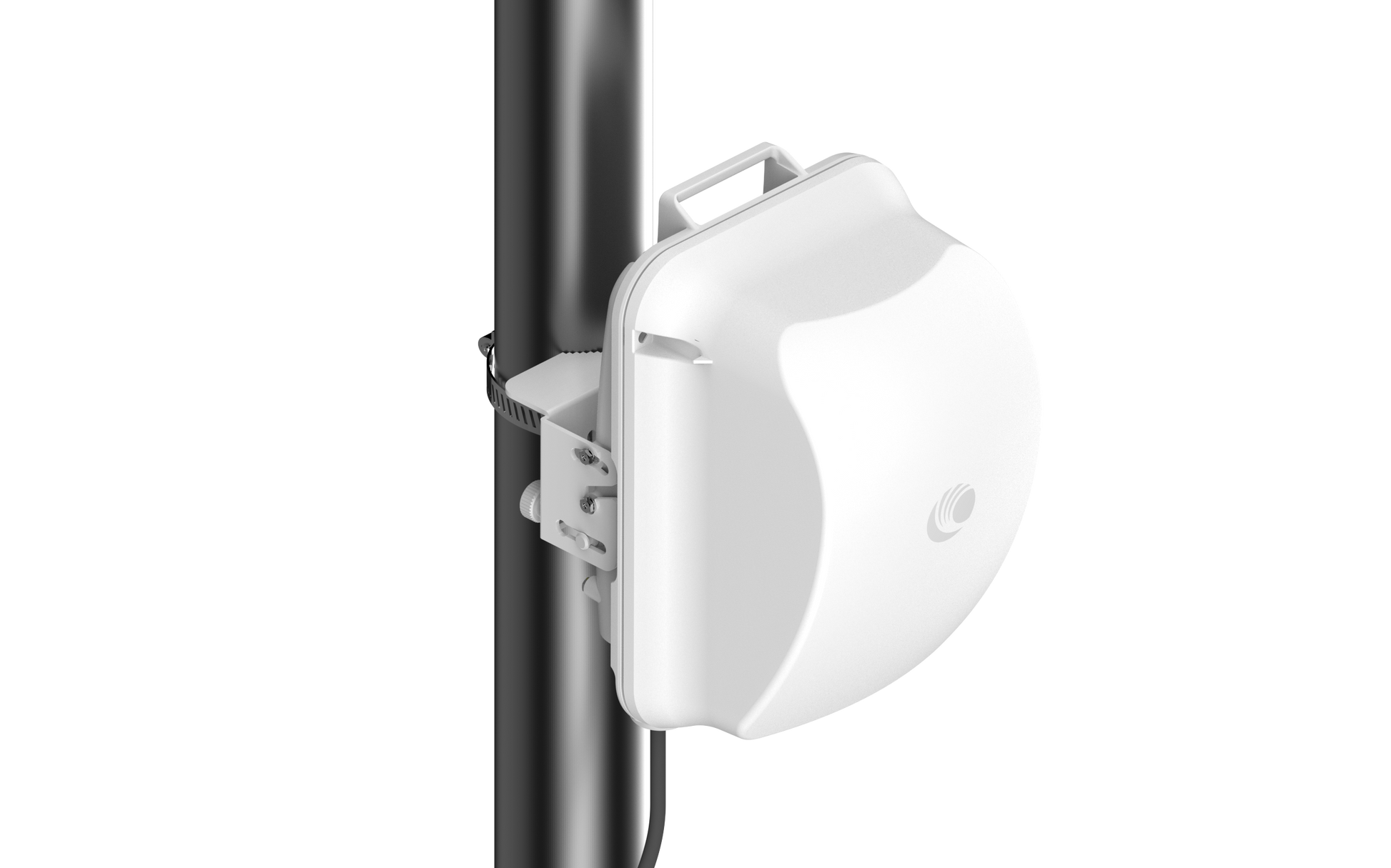 Cambium cnWave 60GHz white outdoor wireless access point on pole