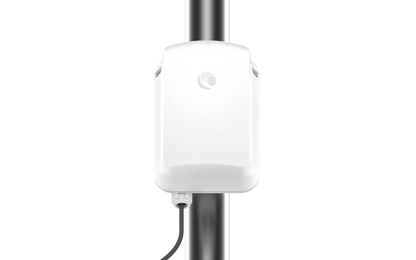 Cambium cnWave 60GHz white wireless access point with Ubiquiti logo