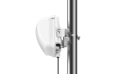 Cambium cnWave 60GHz white dome outdoor wireless access point on pole