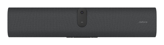 Black jabra 8800-239 pana cast u30 4k video bar with textured fabric finish and central control button