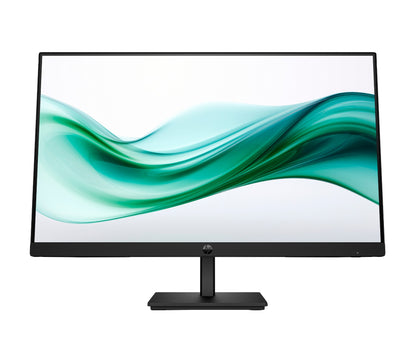 HP 9U5C1AA Series 3 Pro 23.8in FHD monitor with black sleek design and teal wave display