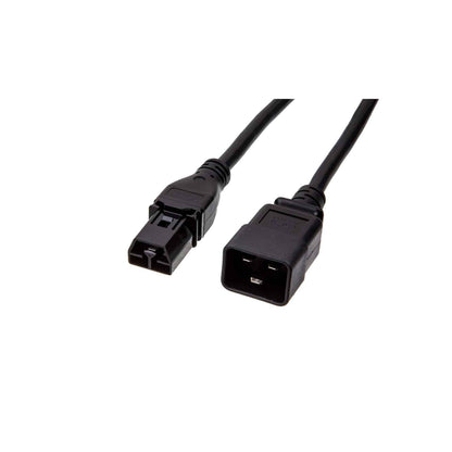 CAB-AC-20A-SG-C20 IEC C20 to Saf-D-Grid 20A power cable with black cord