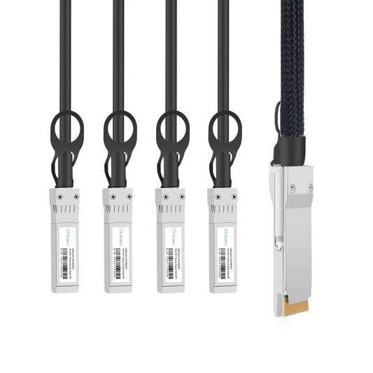 CAB-Q-4S-100G-xM-BCC | Arista Compatible 100GB QSFP to 4 x 25GB SFP25G Direct Attach Breakout Cable | 1M to 5M