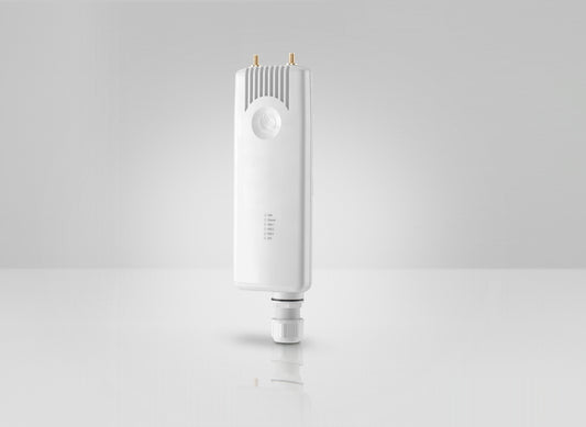 Cambium Networks ePMP Force 300 white plastic 5 GHz access point with gold antennas