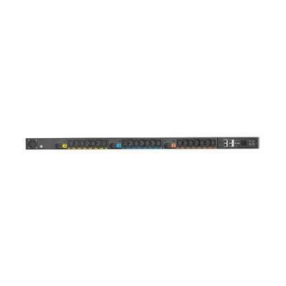 Eaton EVMAGU23X-E black rack-mountable PDU switch with ports and lights