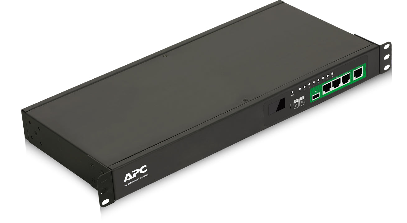 APC EPDU1016S | 3.7kW 230V 16A 1U Switched Rack PDU, 8 x C13 Outlets, IEC60320 C20 Inlet, 1 Phase Power Distribution