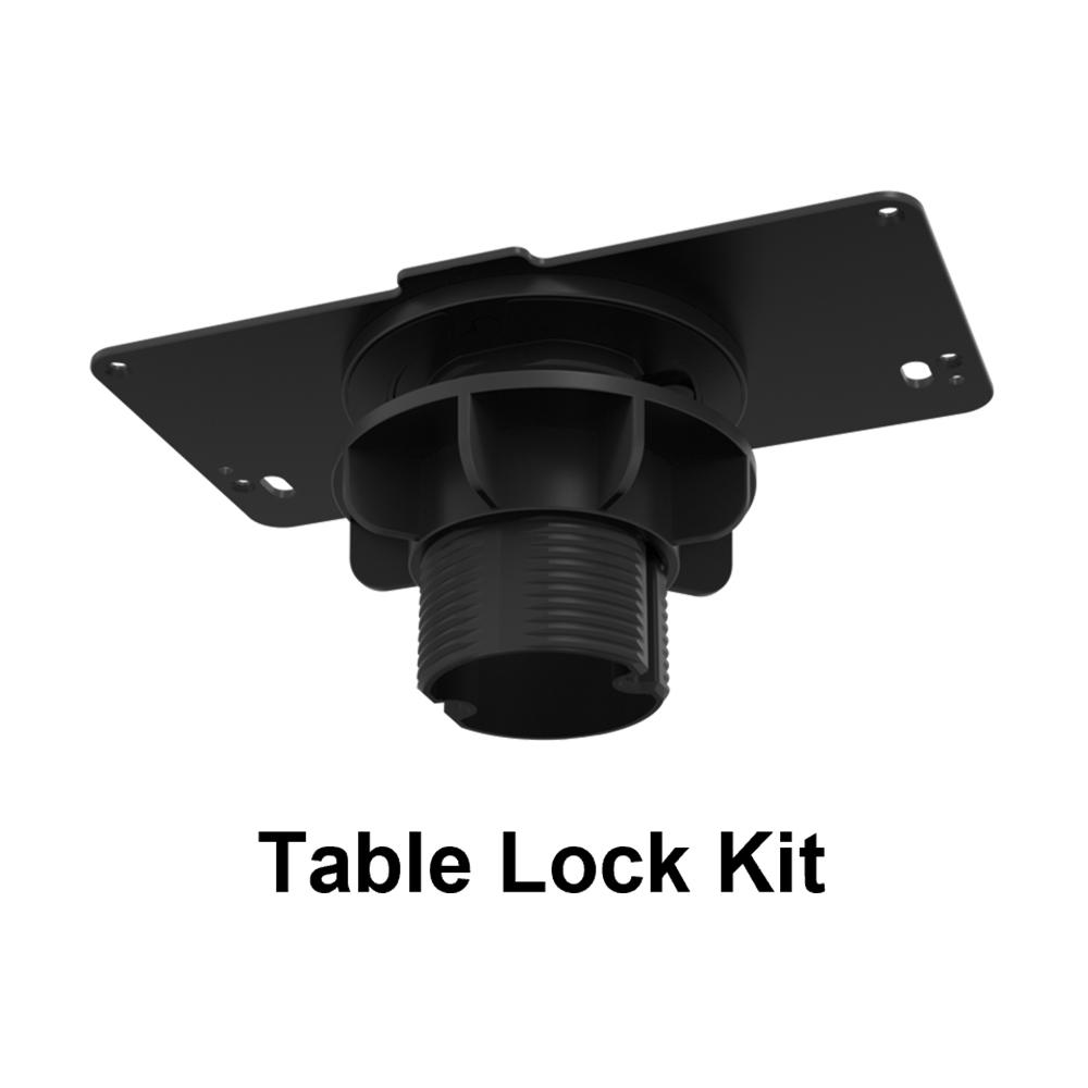 Yealink CTP25-MountKit black plastic table lock with rectangular plate