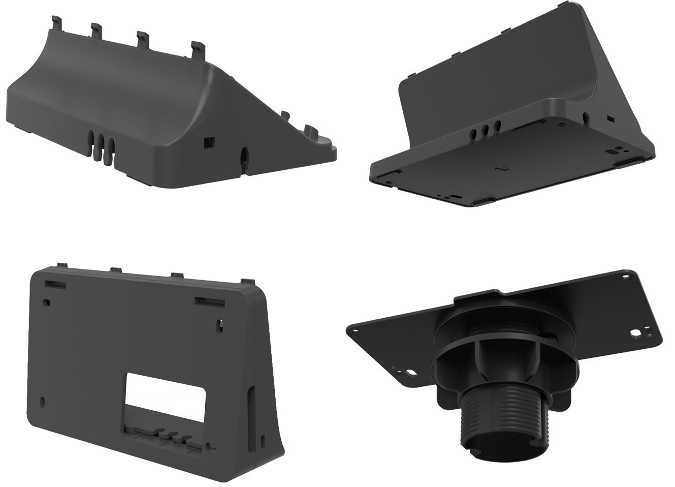 Yealink CTP25-MountKit black plastic car camera mount with brackets