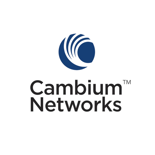 Blue and silver circular logo with the text ’cambium networks’ below it.